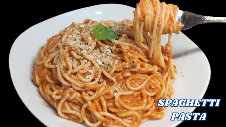 Creamy Tomato Spaghetti Pasta Recipe | Italian style spaghetti #spaghetti #pasta