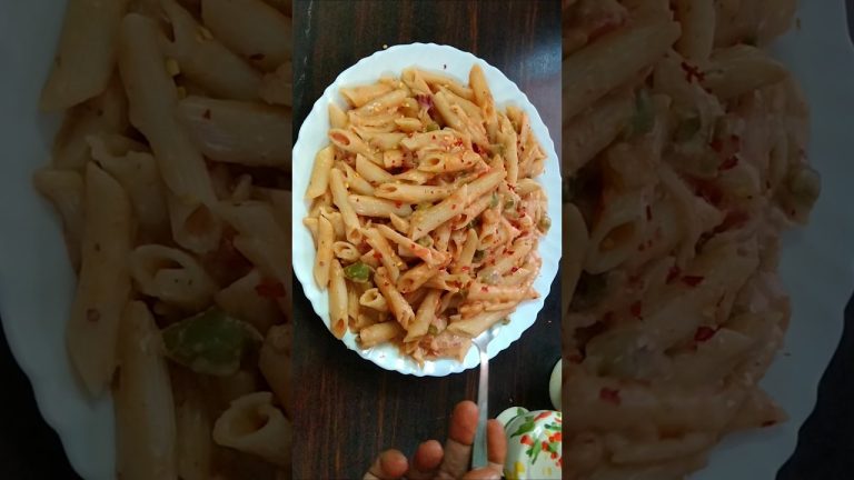 Pink souce pasta#shorts #youtubeshorts#viralshorts#food #recipe #cooking #pasta#delicious
