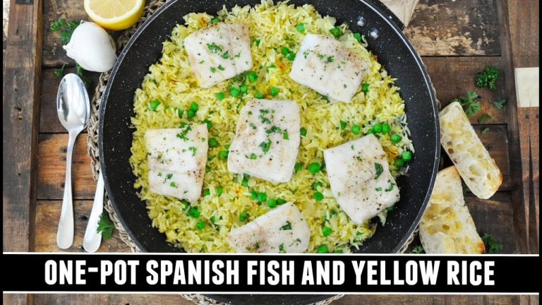 One-Pot Spanish Fish and Yellow Rice | Healthy & Delicious Recipe