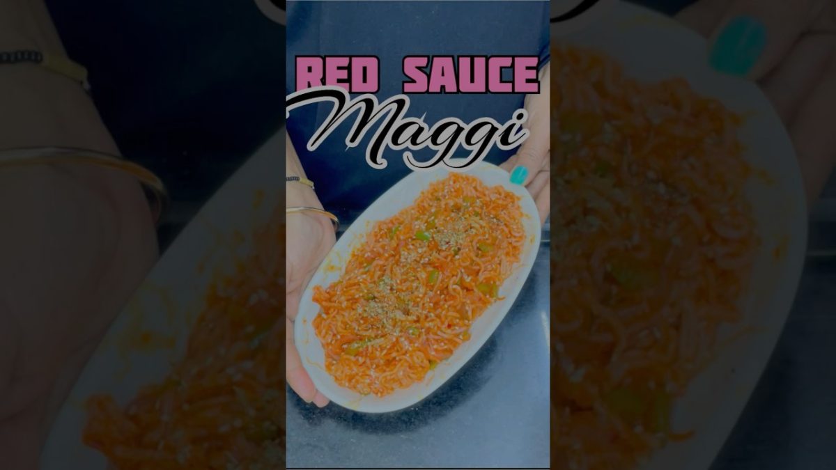 Red Sauce Maggi | Indian Twist ASMR | #shortsfeed #shorts #food #reels #bayashi #trending #asmr