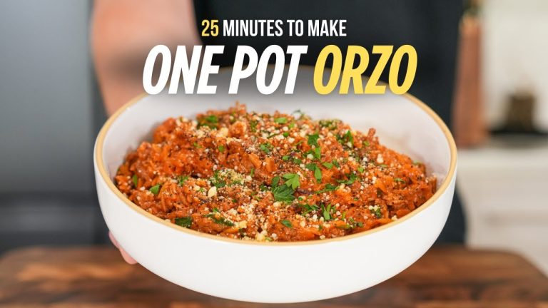 AFFORDABLE One Pot Orzo Recipe | Creamy Rosé