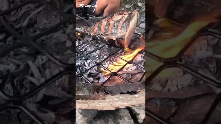 charcoal grill Tuna #shortvideos #shortsvideo #shorts #fishcooking