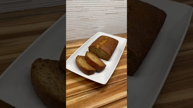 The BEST BANANA BREAD – Full Recipe Link in Description #Baking #Dessert #Foodie #FoodShorts #Shorts