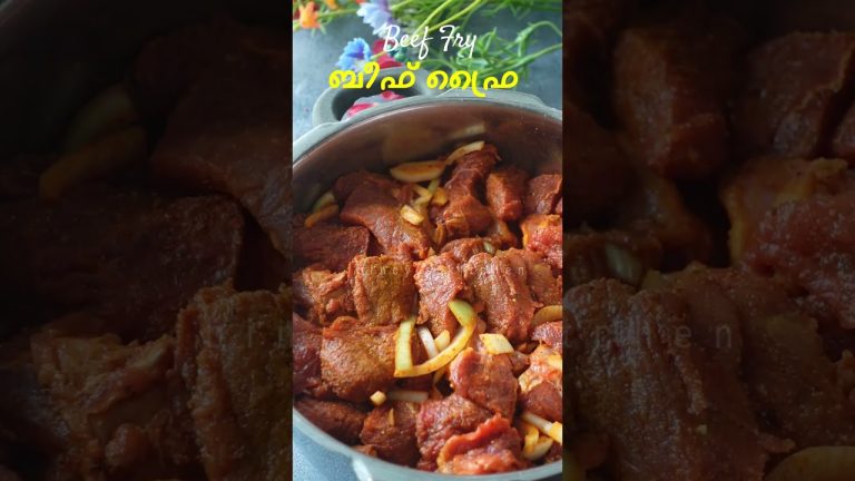 ബീഫ് വരട്ടിയത് | Beef Varattiyathu Recipe | Beef Dry Roast REcipe | Kerala Style Beef Fry | Beef