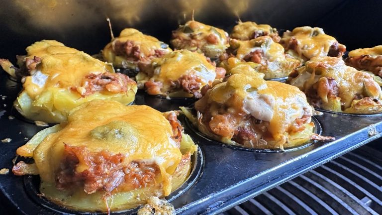 Pulled Pork Loaded Potato Cups – BBQ Pulled Pork Kartoffel Muffins