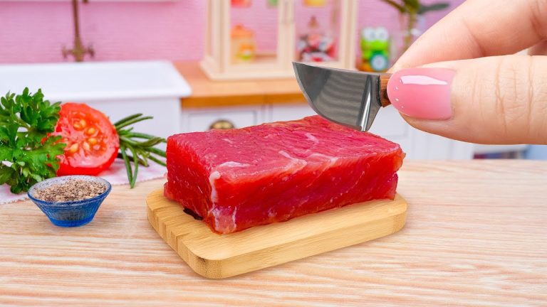 Amazing Miniature Beef Recipe 🥩 How To Cook Pan Seared Beef with Mango Sauce and Mashed Potatoes