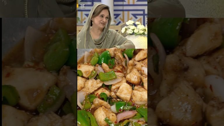 Bushra Ansari Sehri kis k sath krti hain?How to make mongolian chicken #youtubeshorts#shorts #bushra