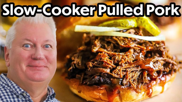 Slow-Cooker PULLED PORK Recipe – AMAZING!