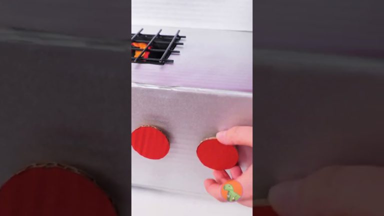 Mini BBQ Grill from Cardboard?! 🔥🍖 Fun DIY Project!