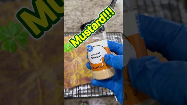 Smoked Corn Beef Brisket on ​⁠@TraegerGrills w/Mustard ​⁠​⁠& @DanOsSeasoning  #stpatricksday