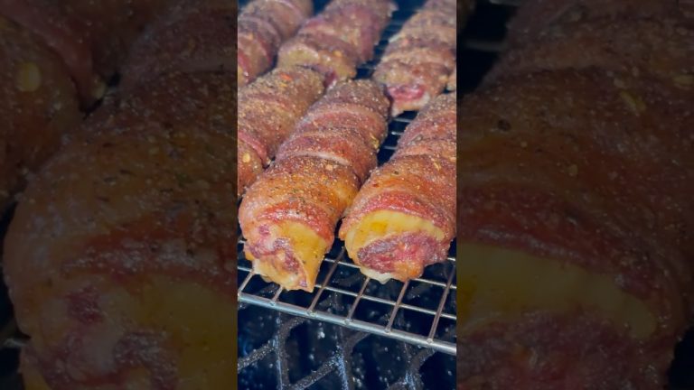 Smoked Shotgun Shells Recipe | BBQ Appetizer #shorts #bbqshotgunshells #shotgunshells