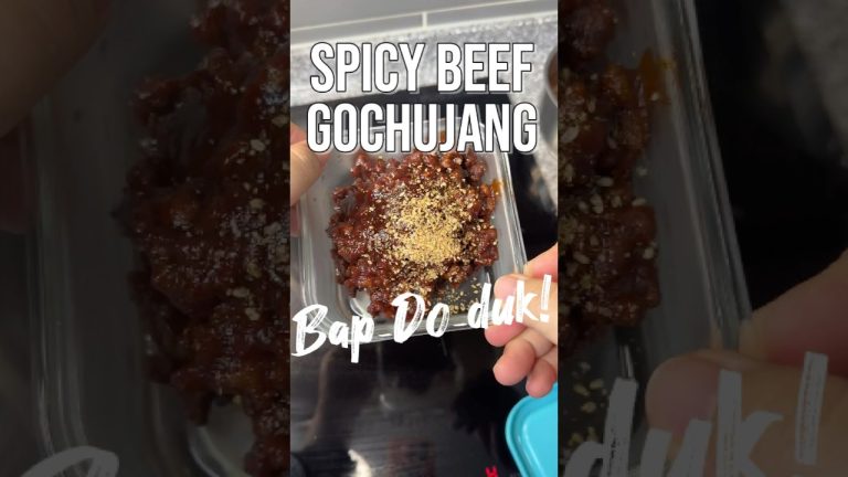 The Ultimate Bap-do-duk! This Spicy Beef Gochujang Is Next Level! 🔥🍚 #KoreanFood #easyrecipe