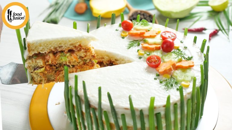 Chicken Bread Cake Recipe by Food Fusion