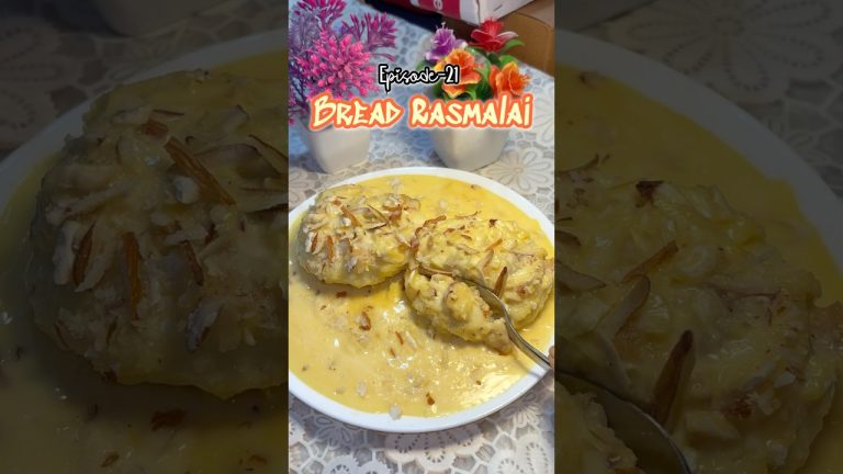 Bread Rasmalai Recipe || Easy Dessert 🍨 #shorts #shortsfeed #rasmalai #breaddessert #ramadanrecipes