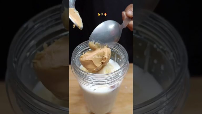 Viral healthy protein shake | easy morning healthy protein shake 💪🔥 #shorts #viralvideo #gym #food