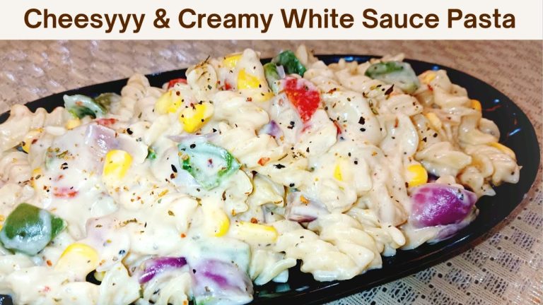 white sauce pasta recipe | 😍😍😋 | white pasta recipes | white sauce pasta #pasta #whitepasta #recipe