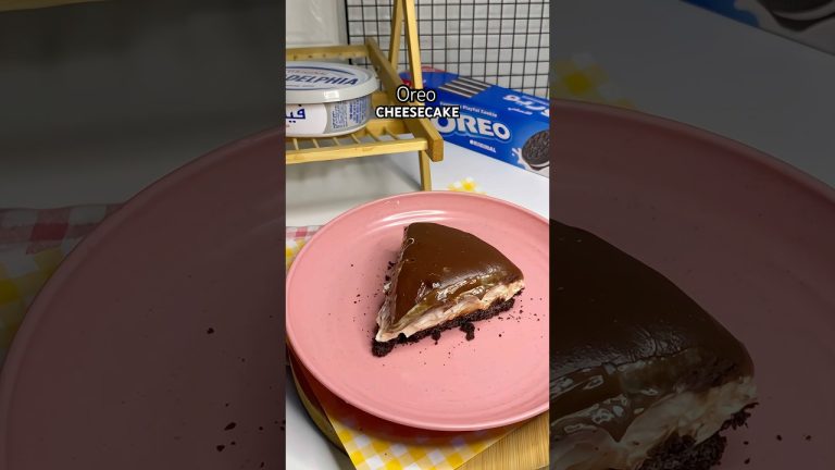 No Bake Oreo Cheesecake 🧀 #shorts