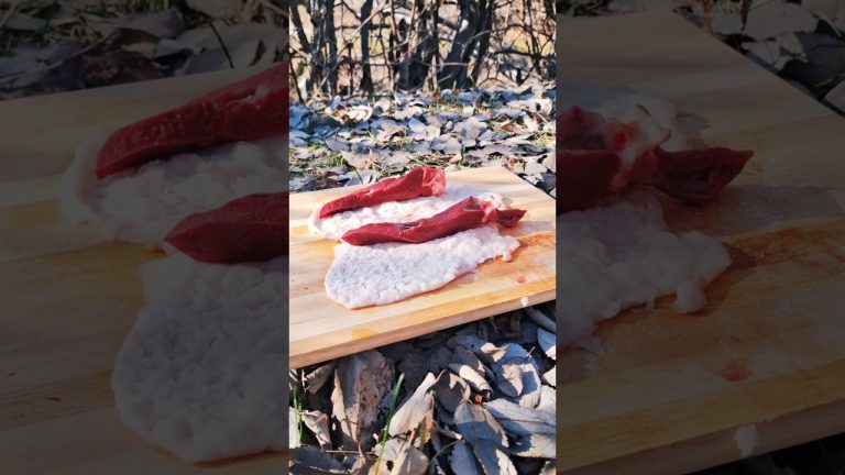 Campfire Kebabs: Lamb Fat & Beef Heart Skewers Over Open Fire | Delicious Bushcraft BBQ