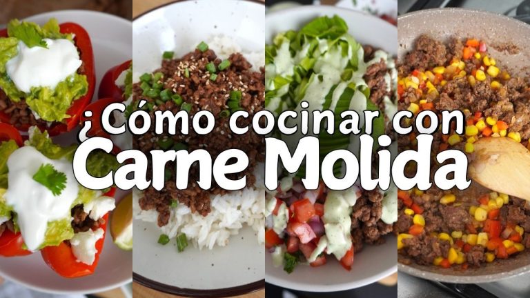 CÓMO COCINAR CON CARNE MOLIDA: 5 RECETAS FÁCILES Y DELICIOSAS