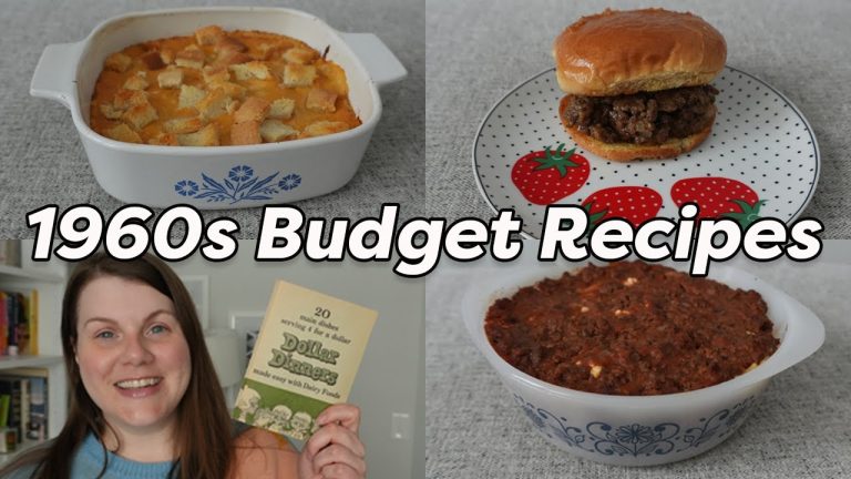 1960s BUDGET RECIPES – Want Easy Low Cost Dinners? Watch This!