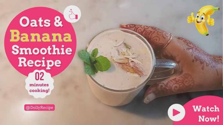 Oats and Banana Smoothie – Energy Shake Ready in Minutes