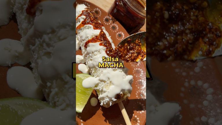 Salsa Macha con solo 4 ingredientes #salsamacha #salsa #comidamexicana