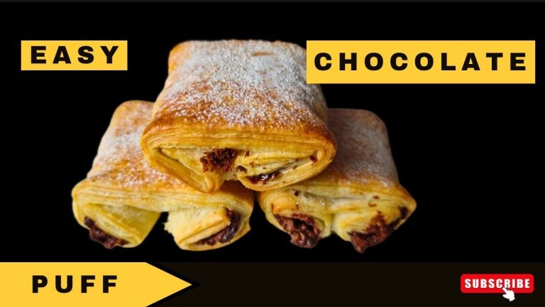 Best Air Fryer Recipe for Chocolate Puff Pastry | New Dessert Must Try! #easyrecipe #airfryerrecipes