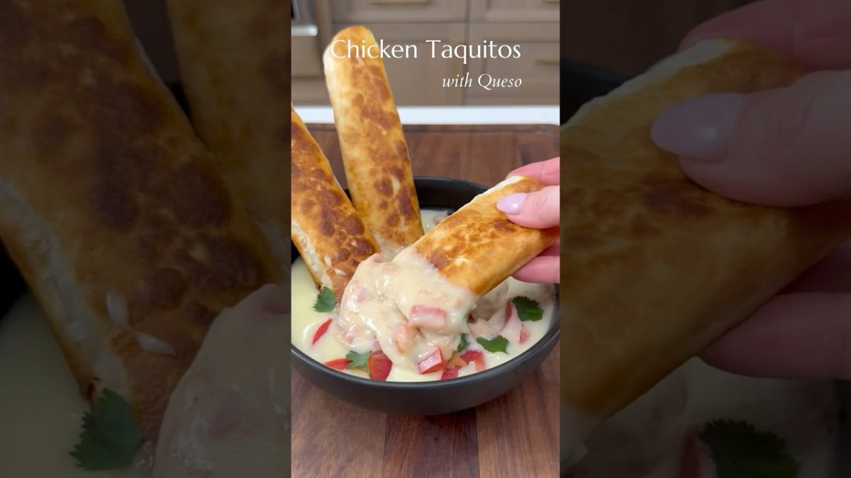 Chicken Taquitos with Queso | Red Gold Tomatoes
