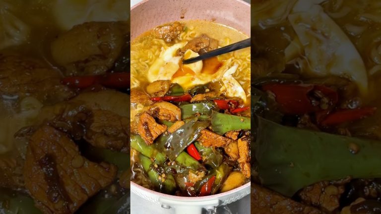 Meat Ramen 🍜 #ramen #noodles #easyrecipe #cooking #food #instantnoodles #ramennoodles #recipe