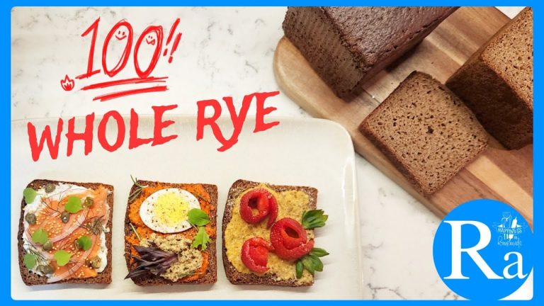 100% Whole Rye Sourdough Bread Recipe You Will Love! Only Whole Rye and Water!