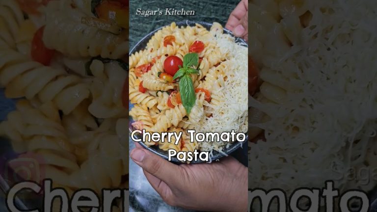 Cherry Tomato Pasta Trying Little Different #YouTubeShorts #Viral #Shorts #PastaRecipe #TomatoPasta