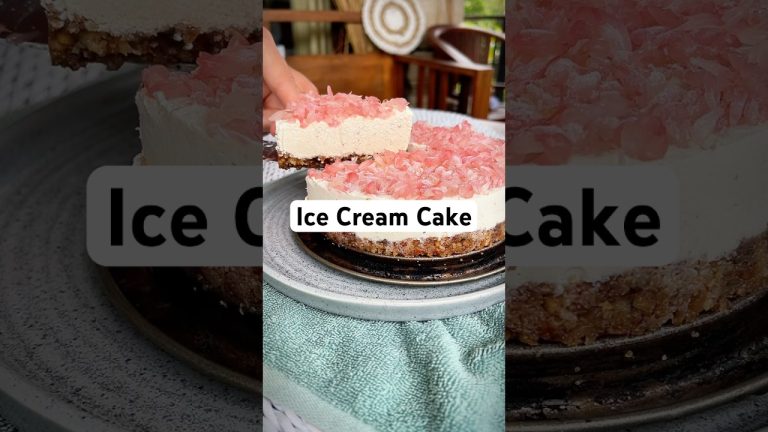 Cheesecake Made from Nuts – No-Bake or Ice Cream Cake #RawCheesecake #CashewDessert