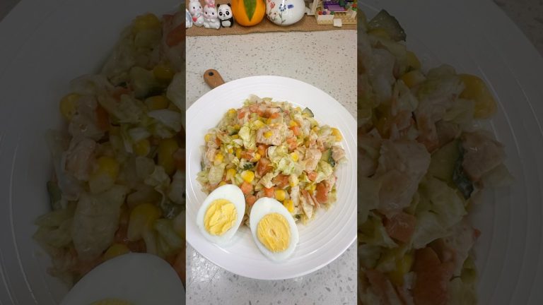 Melt Belly Fat with This 5-Minute Chicken & Veggie Salad! 🥗 Quick Weight Loss Recipe! 🥕🍅