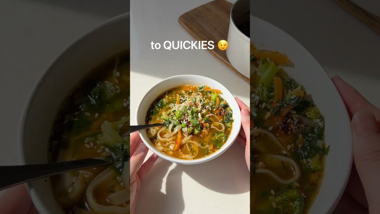 🌱 spring noodle soup #recipe #soup