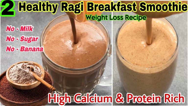 2- Ragi Breakfast Smoothie  Recipe for Weight Loss| High Protein & Calcium Rich Ragi Smoothie Recipe