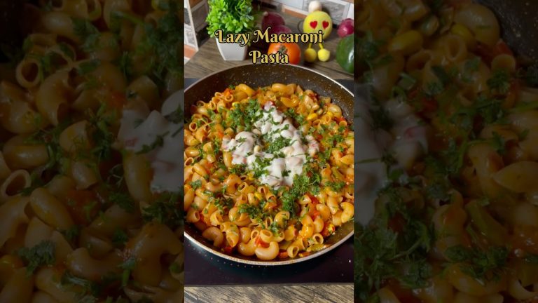 Lazy Macaroni pasta / One pot pasta recipe in 15 minutes #shortsvideo #onepotpasta #lazyrecipe #food