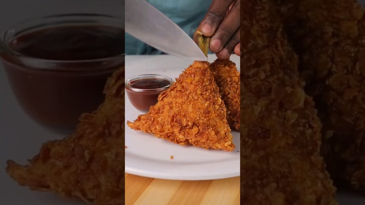 Fried Chicken Leg Samosa 🍗 #shorts