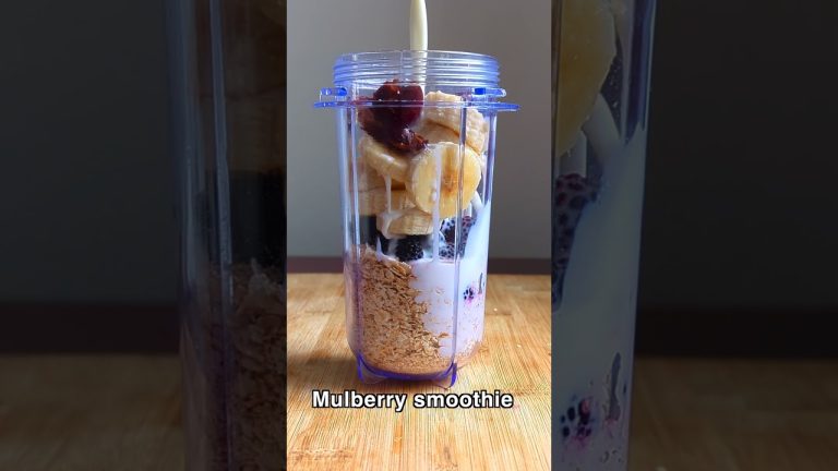 Refreshing Mulberry Smoothie Recipe #shorts #shortsviral #healthy #healthybreakfast  #breakfast