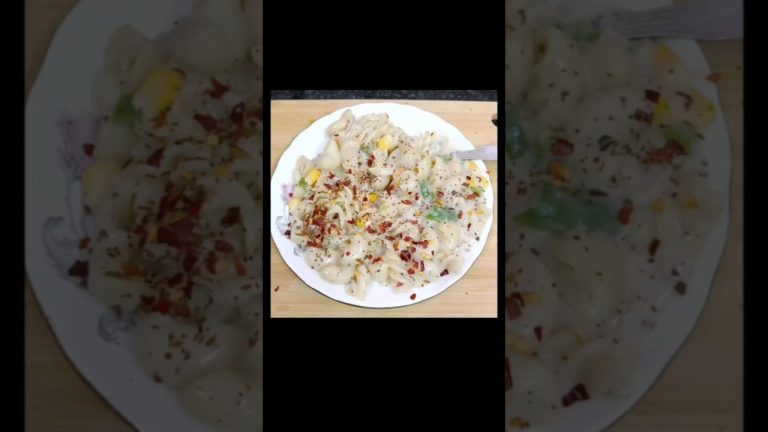 White sauce Pasta #ytshorts #pasta #recipe #fypviralシ #cooking #breakfast #pizza #export
