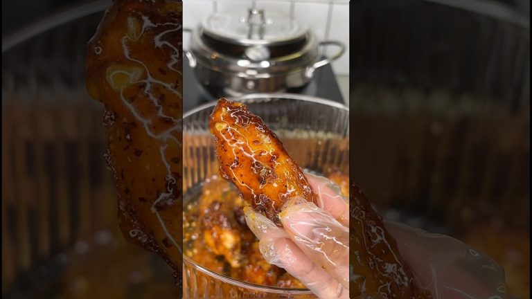 MOUTHWATERING Honey Lemon Pepper Wings #shorts