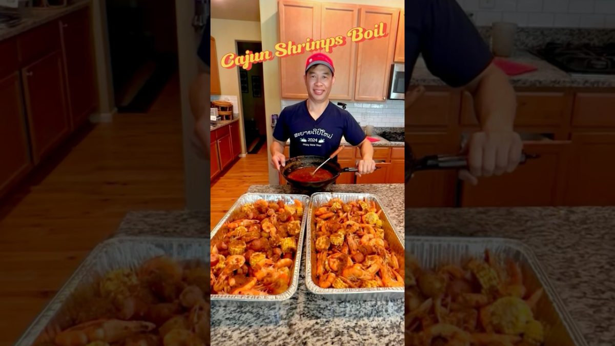 Shrimp Boil with Cajun Garlic Butter Sauce