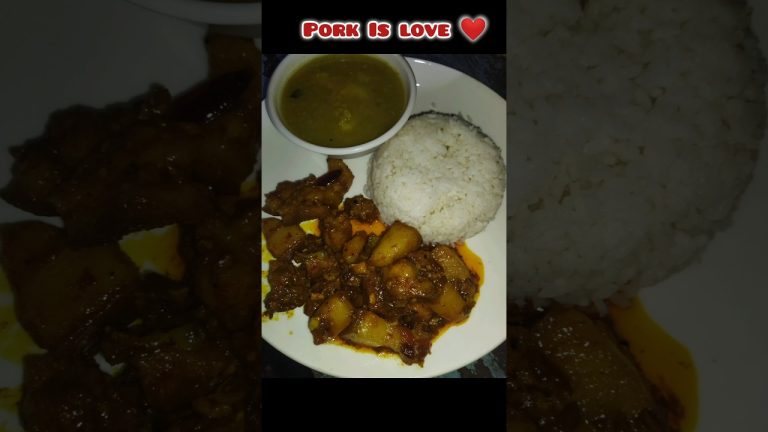 Easy Pork Curry😋Pork Recipe| #porkrecipe  #assamesecusine #cooking #youtubeshorts #shorts#viralvideo