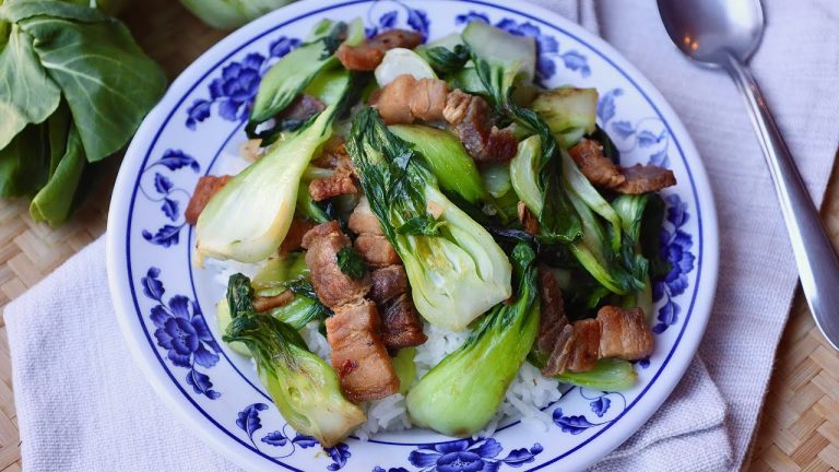 STIR FRY PORK BELLY w/ BOK CHOY: Simple & Delicious