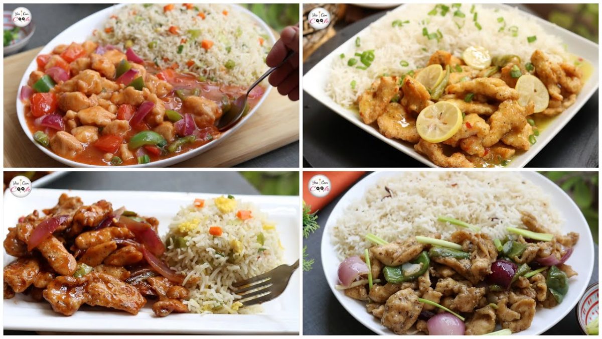 EID SPECIAL ❗4 Restaurant Style Chicken Recipes, Chicken Manchurian, Chili Chicken, Lemon Chicken