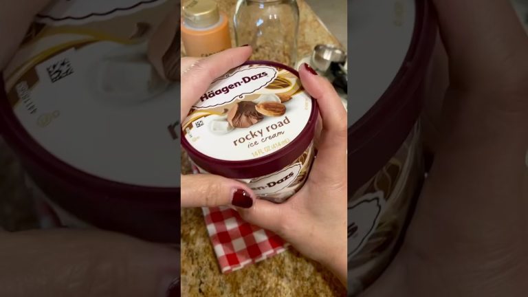 Nuttier And Crispier ROCKY ROAD Icecream Dessert #shorts #rockyroad #icecream