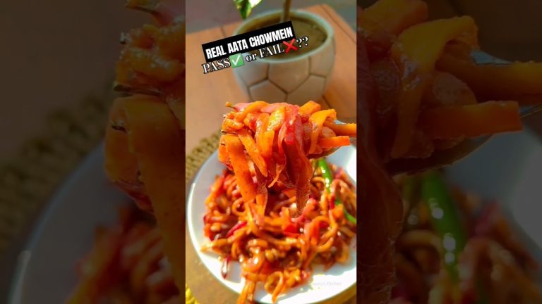 REAL ATTA CHOWMEIN went WRONG?😰😤 #shorts #viralshorts #viralrecipe #attanoodles #attachowmein