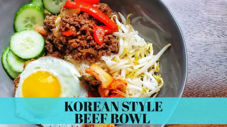 GROUND BEEF BULGOGI BOWL RECIPE | Easy ground beef recipes with few ingredients
