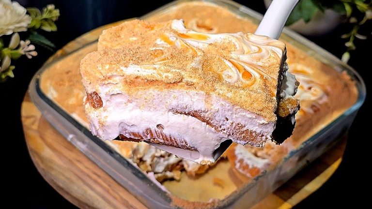 4 ingredients Caramel rusk pudding recipe | quick and easy dessert for iftar / eid special