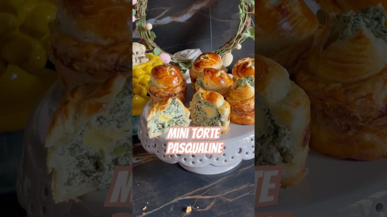Mini torte pasqualine (negli stampi dei muffin) – Mini Easter savory cakes  #recipe #pasqua