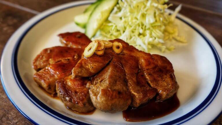 Tonteki – Japanese Pork Steak with a Rich, Savory Sauce! – Juicy and Tender